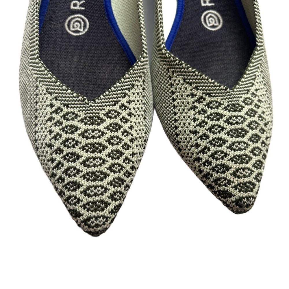 Rothy’s Pistachio Python Pointed Toe Flat Rare‎ R… - image 10
